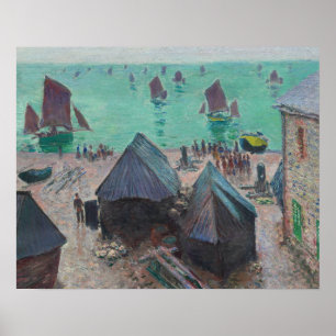 Póster Claude Monet - La partida de los barcos, Etretat
