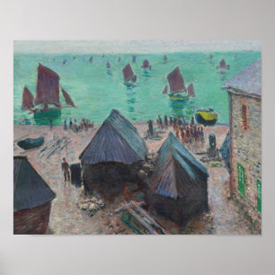 Póster Claude Monet - La partida de los barcos, Etretat