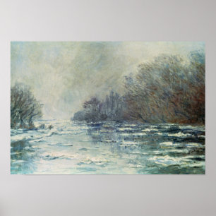 Póster Claude Monet La ruptura en Vetheuil, c.1883