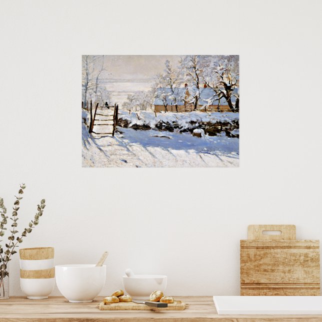 Póster Claude Monet - La Urraca (Cocina)