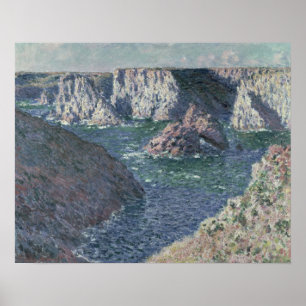 Póster Claude Monet   Las rocas en Belle-Ile, 1886