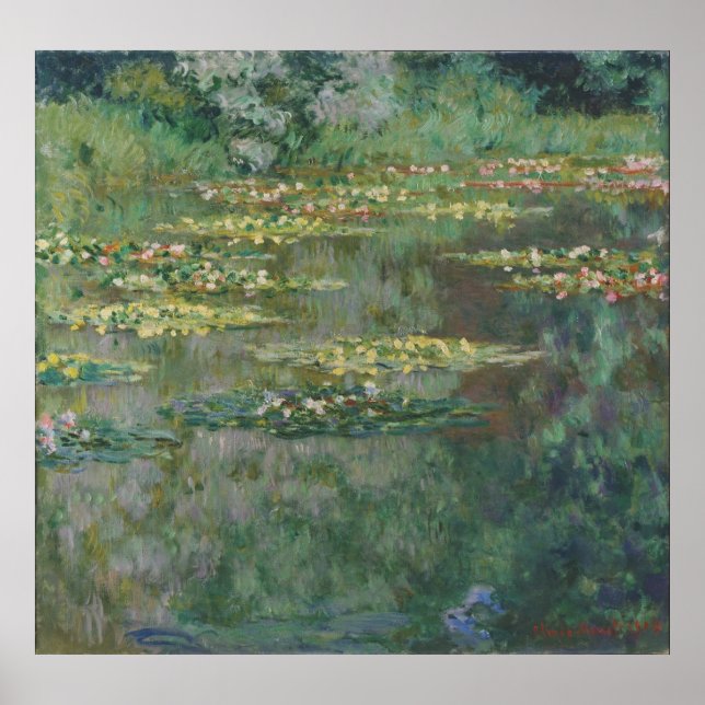 Póster Claude Monet - Le Bassin des Nympheas (Frente)