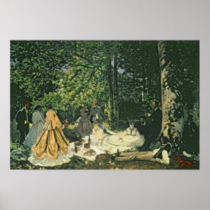 Póster Claude Monet   Le Dejeuner sur l'Herbe, 1865-1866