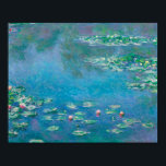 Póster Claude Monet. Lilies de agua. Impresionismo francé<br><div class="desc">Claude Monet,  poster de "Water Lilies".</div>