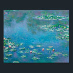 Póster Claude Monet. Lilies de agua. Impresionismo francé<br><div class="desc">Claude Monet,  poster de "Water Lilies".</div>