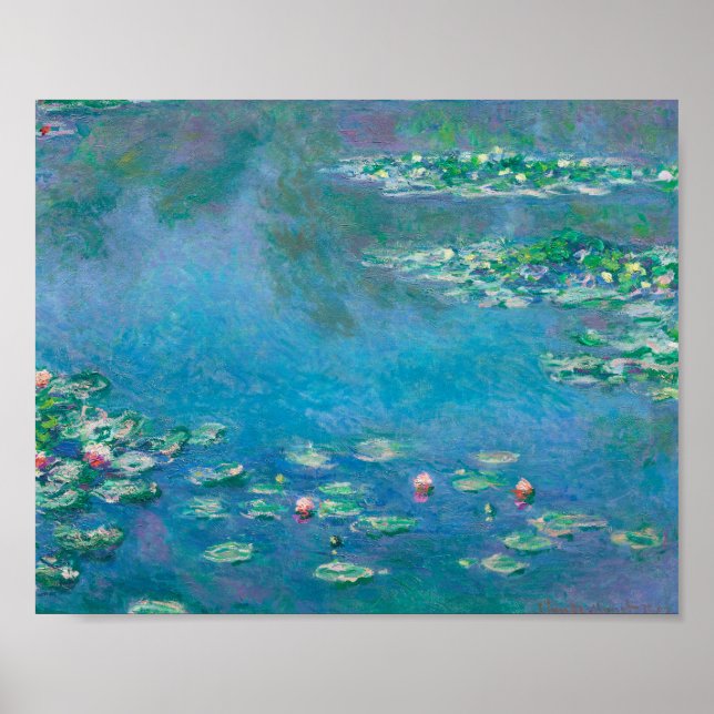 Póster Claude Monet. Lilies de agua. Impresionismo francé (Frente)