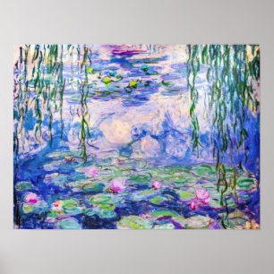 Póster Claude Monet - Lilies de agua / Nympheas 1919