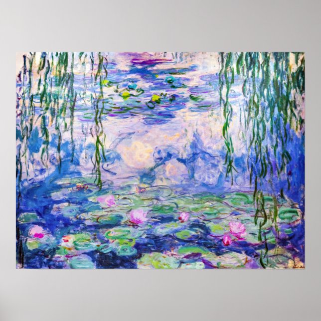 Póster Claude Monet - Lilies de agua / Nympheas 1919 (Frente)