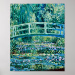 Póster Claude Monet - Lilis De Agua Y Puente Japonés<br><div class="desc">Claude Monet - Lilies De Agua Y Puente Japonés (1899)</div>