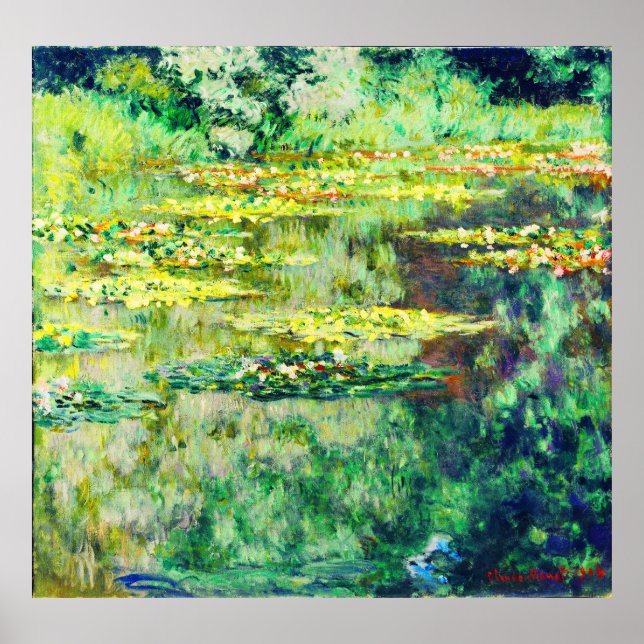 Póster Claude Monet - Lillies - Bassin des Nympheas (Frente)