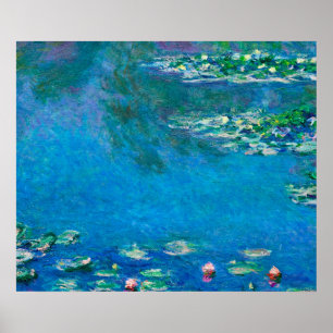 Póster Claude Monet - lirios de agua 1906