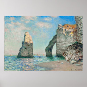 Póster Claude Monet - Los acantilados de Étretat