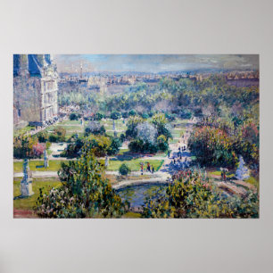 Póster Claude Monet - Los jardines de las Tullerías