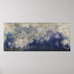 Póster Claude Monet Los Waterlilies Las Nubes 1915-26