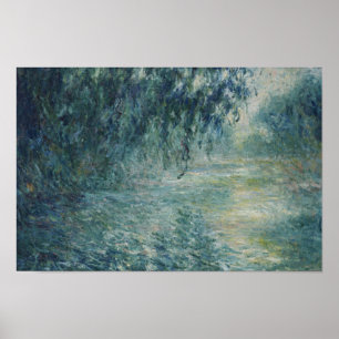 Póster Claude Monet - Mañana en el Sena