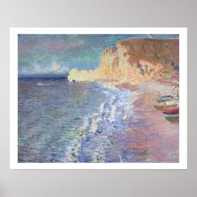 Póster Claude Monet | Mañana en Etretat (Frente)