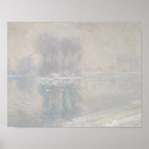 Póster Claude Monet - masas de hielo flotante de hielo