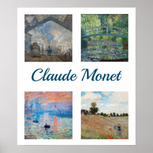 Póster Claude Monet Masterpieces Patchwork