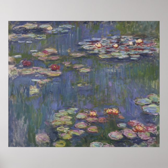 Póster Claude Monet Nenúfares (Frente)
