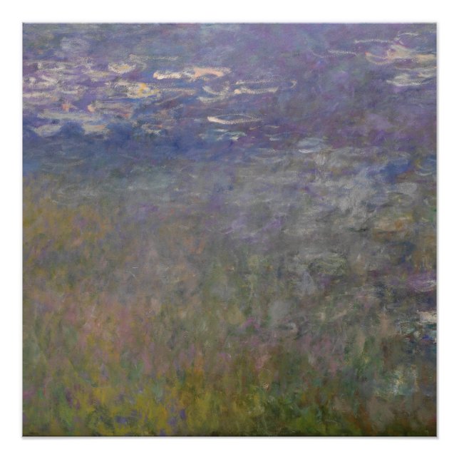 Póster Claude Monet - Nenúfares (Anverso)