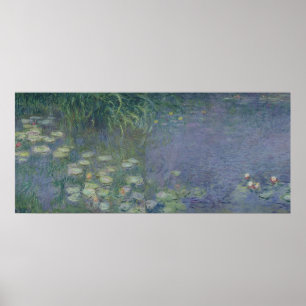 Póster Claude Monet Nenúfares: Mañana, 1914-18