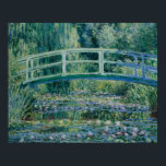 Póster Claude Monet - Nieves por el agua y puente japonés<br><div class="desc">Water Lilies y el Puente Japonés por Claude Monet, 1899. Claude Monet fue fundador de la pintura impresionista francesa, y el profesional más consistente y prolífico de la filosofía del movimiento de expresar las propias percepciones antes que la naturaleza, especialmente cuando se aplicaba a la pintura de paisaje al aire...</div>