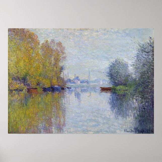Póster Claude Monet Otoño en el Sena, Argentina (Frente)