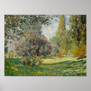 Póster Claude Monet  Paisaje: El Parque Monceau