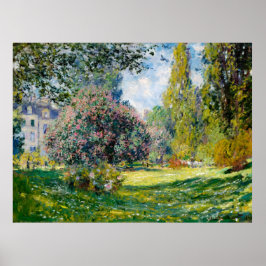 Póster Claude Monet, Paisaje, El Parque Monceau, 1876
