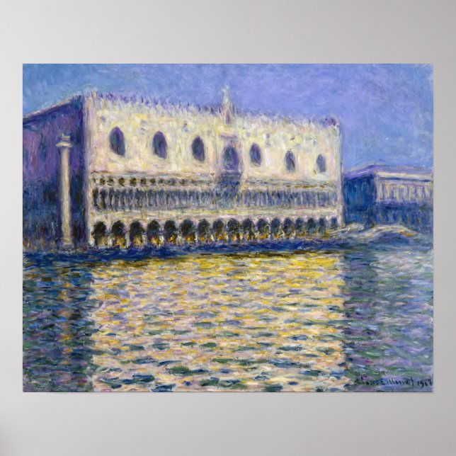 Póster Claude Monet - Palacio Ducal (Frente)