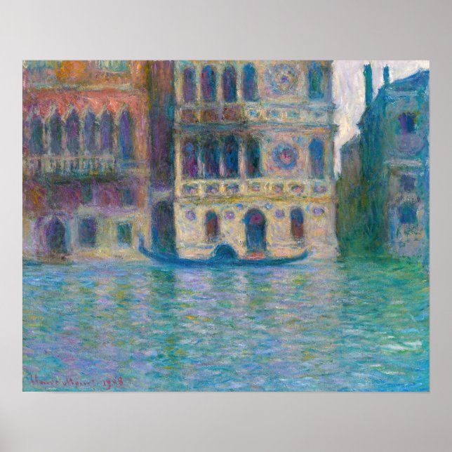 Póster Claude Monet - Palazzo Dario (Frente)
