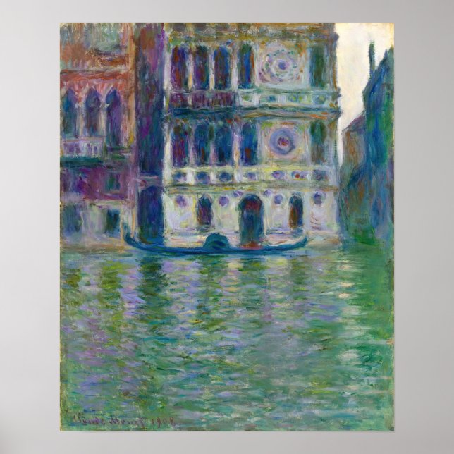 Póster Claude Monet - Palazzo Dario (Frente)