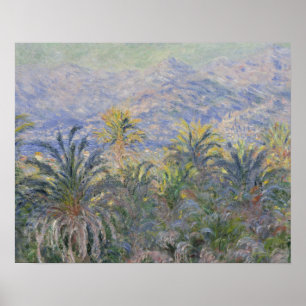 Póster Claude Monet - Palmeras en Bordighera