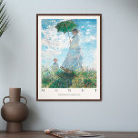 Póster Claude Monet Parasol Madame Her Son 1875 Art<br><div class="desc">Claude Monet Parasol Madame Her Son 1875 Exposición de Arte</div>