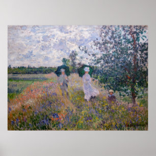 Póster Claude Monet - Paseo cerca de Argenteuil