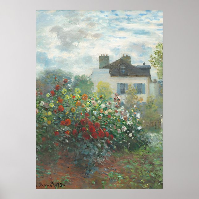 Póster Claude Monet pintando (Frente)
