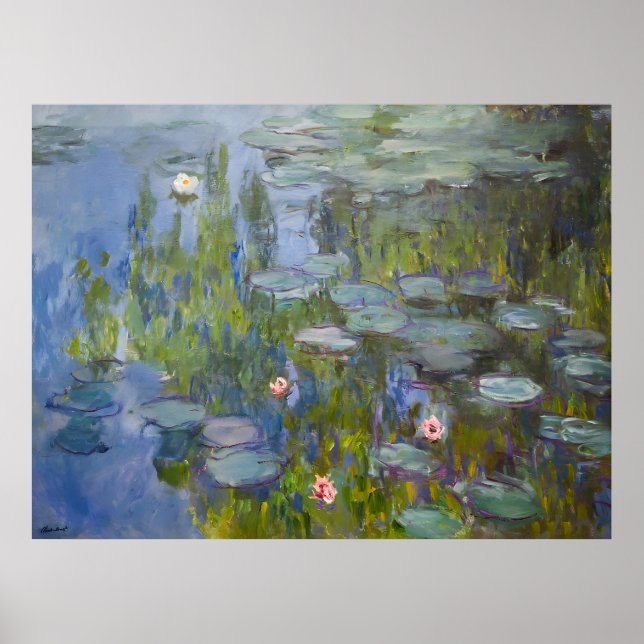 Póster Claude Monet pintando (Frente)