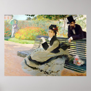Póster Claude Monet pintando
