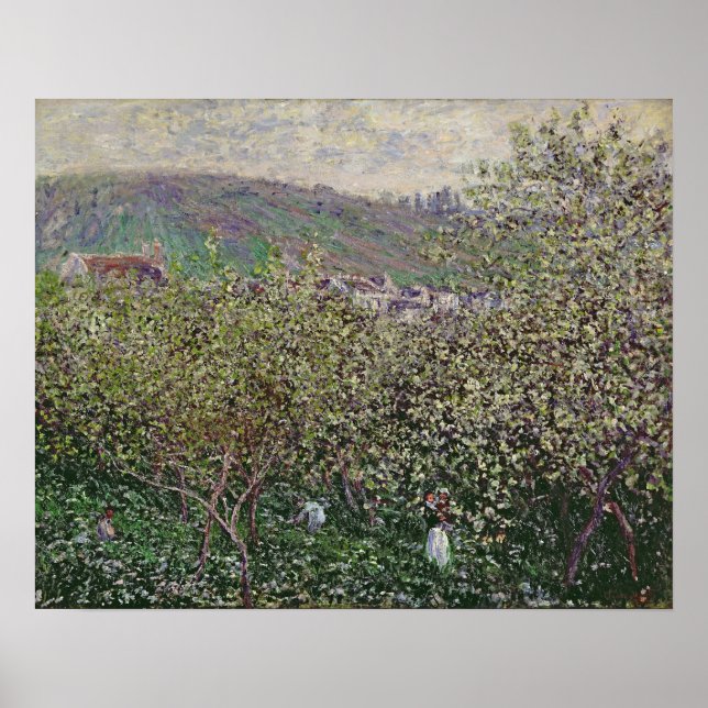 Póster Claude Monet | Piqueros de frutas, 1879 (Frente)