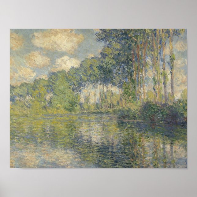 Póster Claude Monet - Poplars on the Epte (Frente)