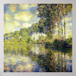 Póster Claude Monet - Poplars on the Epte