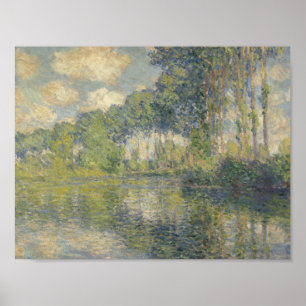 Póster Claude Monet - Poplars on the Epte