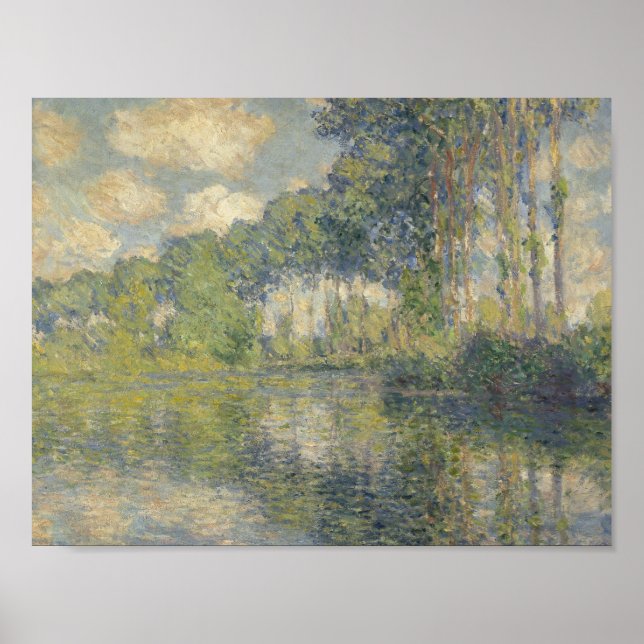 Póster Claude Monet - Poplars on the Epte (Frente)