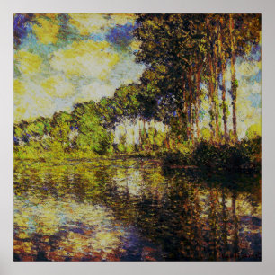 Póster Claude Monet - Poplars on the Epte