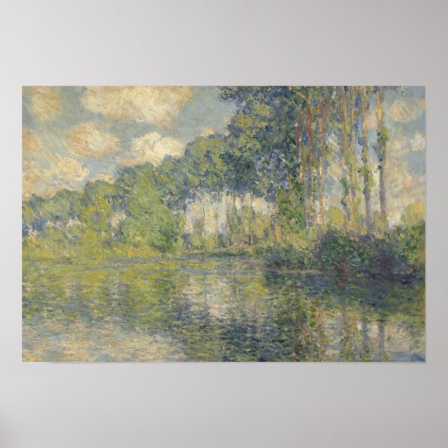 Póster Claude Monet - Poplars on the Epte (Frente)