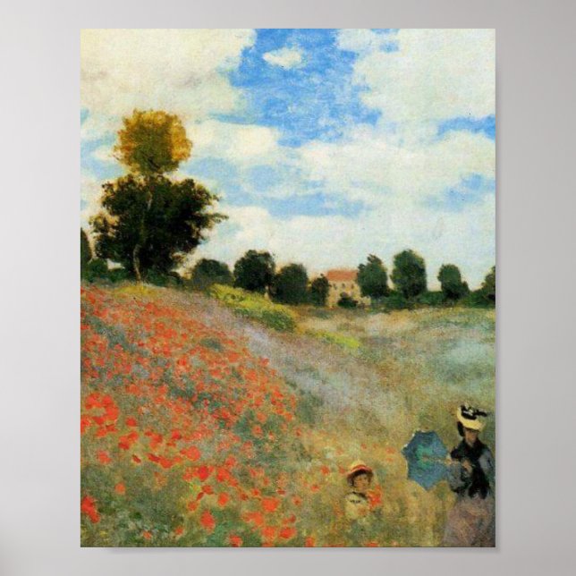 Póster Claude Monet Poppies (Frente)