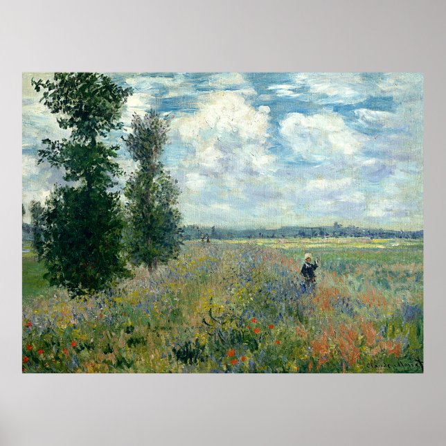 Póster Claude Monet Poppy (Frente)