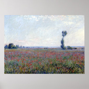 Póster Claude Monet Poppy Field