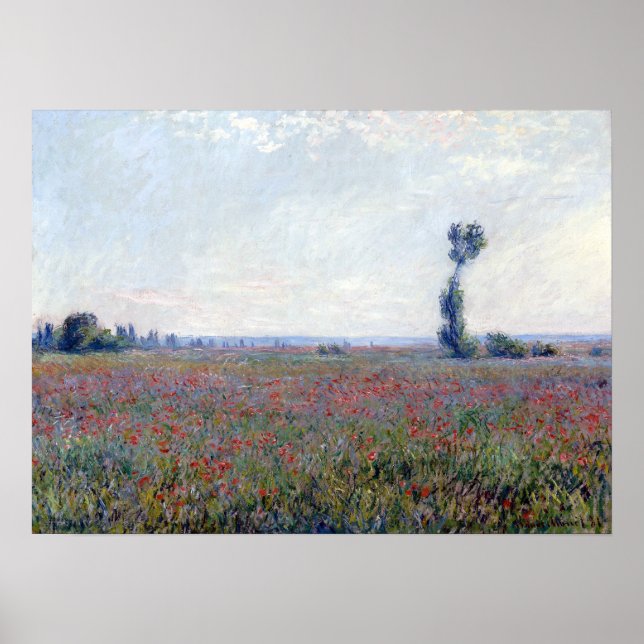 Póster Claude Monet Poppy Field (Frente)