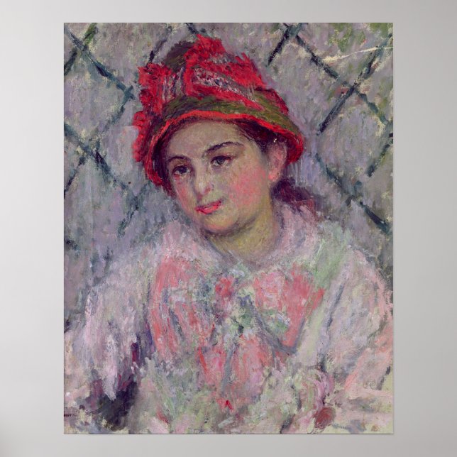 Póster Claude Monet | Portrait of Blanche Hoschede (Frente)